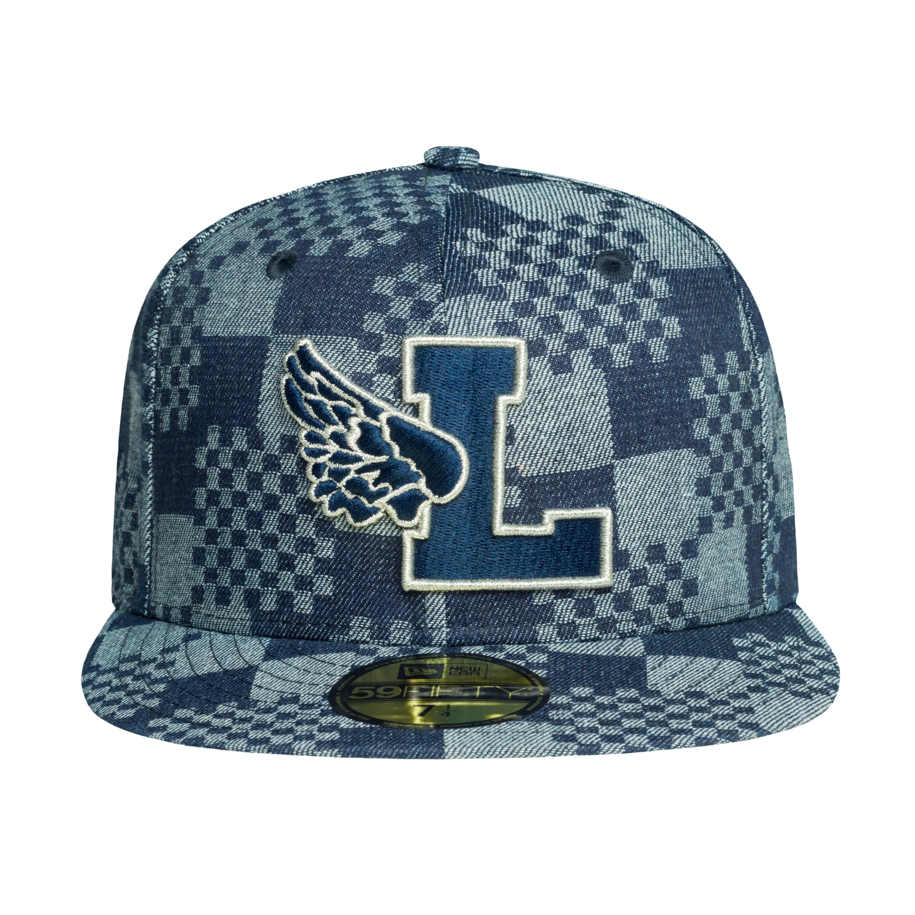 L-Wing Domier Print Navy Fitted