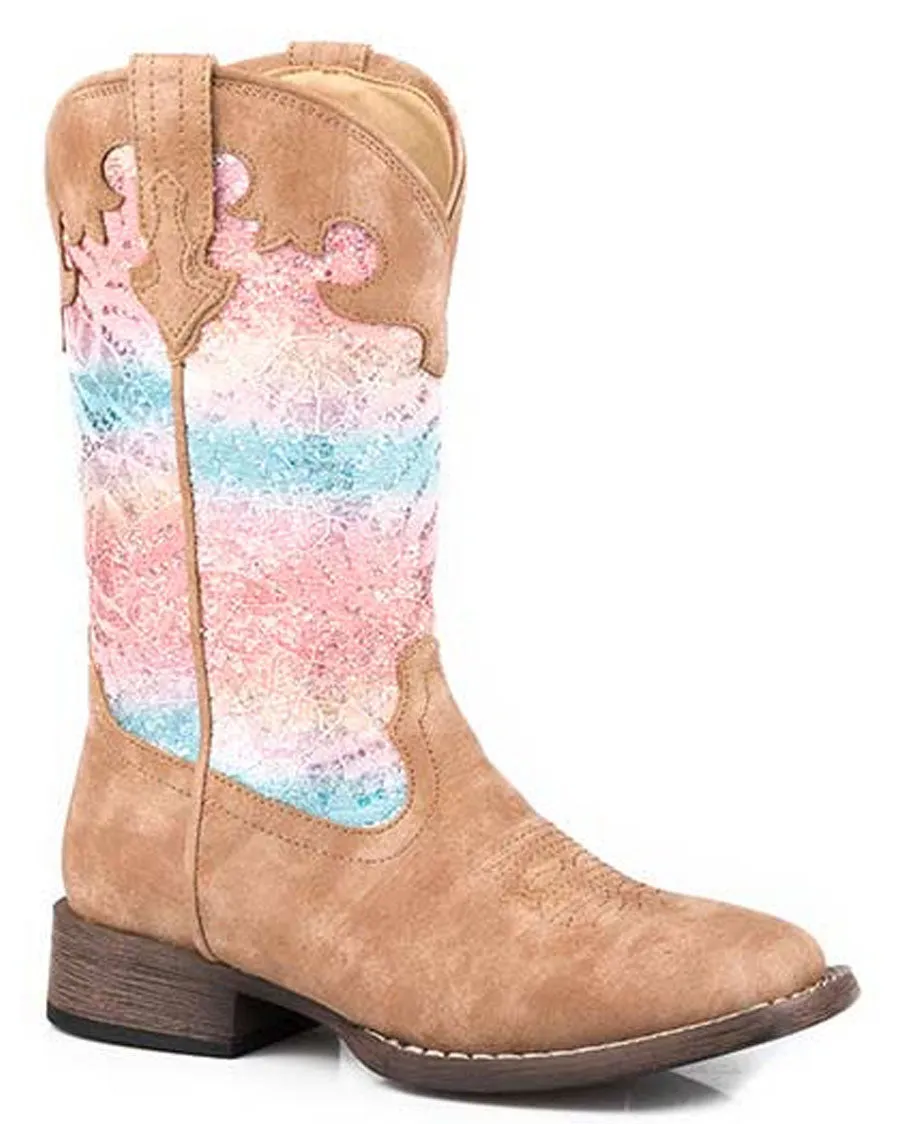 Little Kids' Glitter Lace Boots