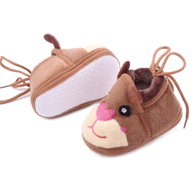 Lovely Baby Toddler Girl Slip-On Boy Puppy Snow Warm Fleece Crib Shoes Boots PY5 SM6