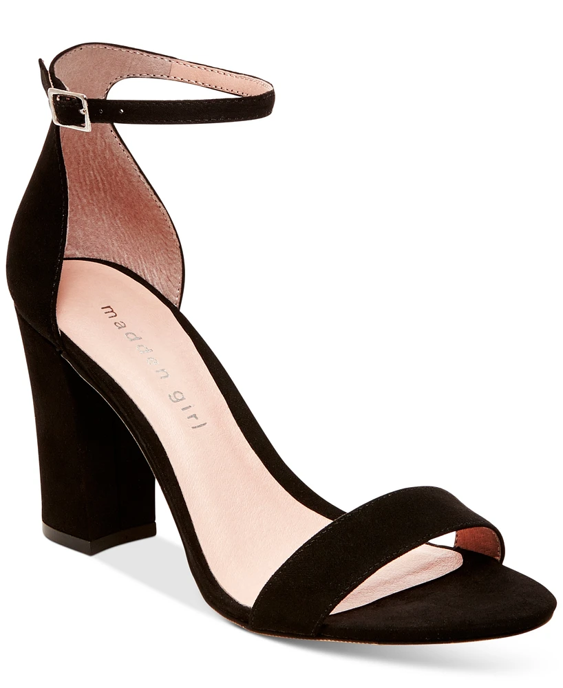 Macy's Madden Girl Bella Two-Piece Block Heel Sandals