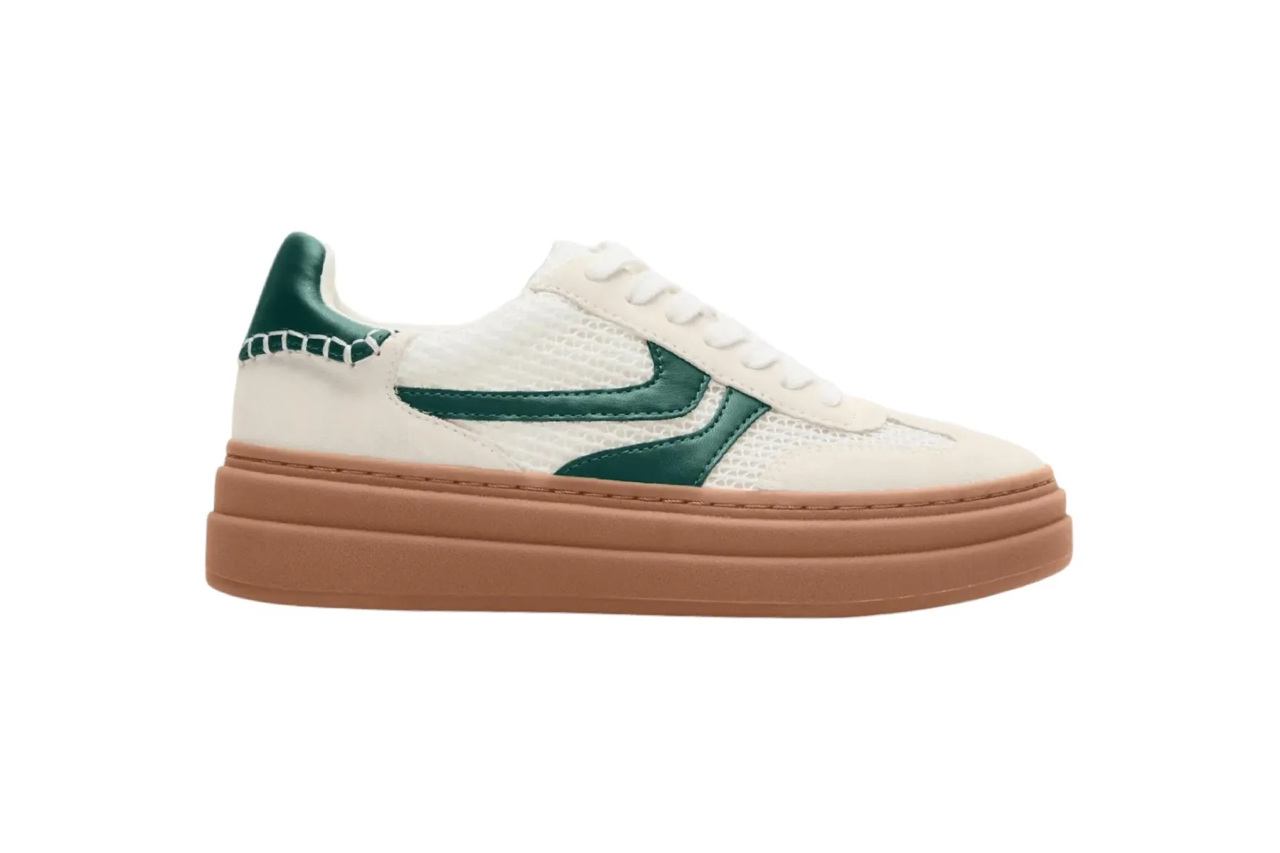 MADDEN GIRL DODGE SNEAKER GREEN & WHITE