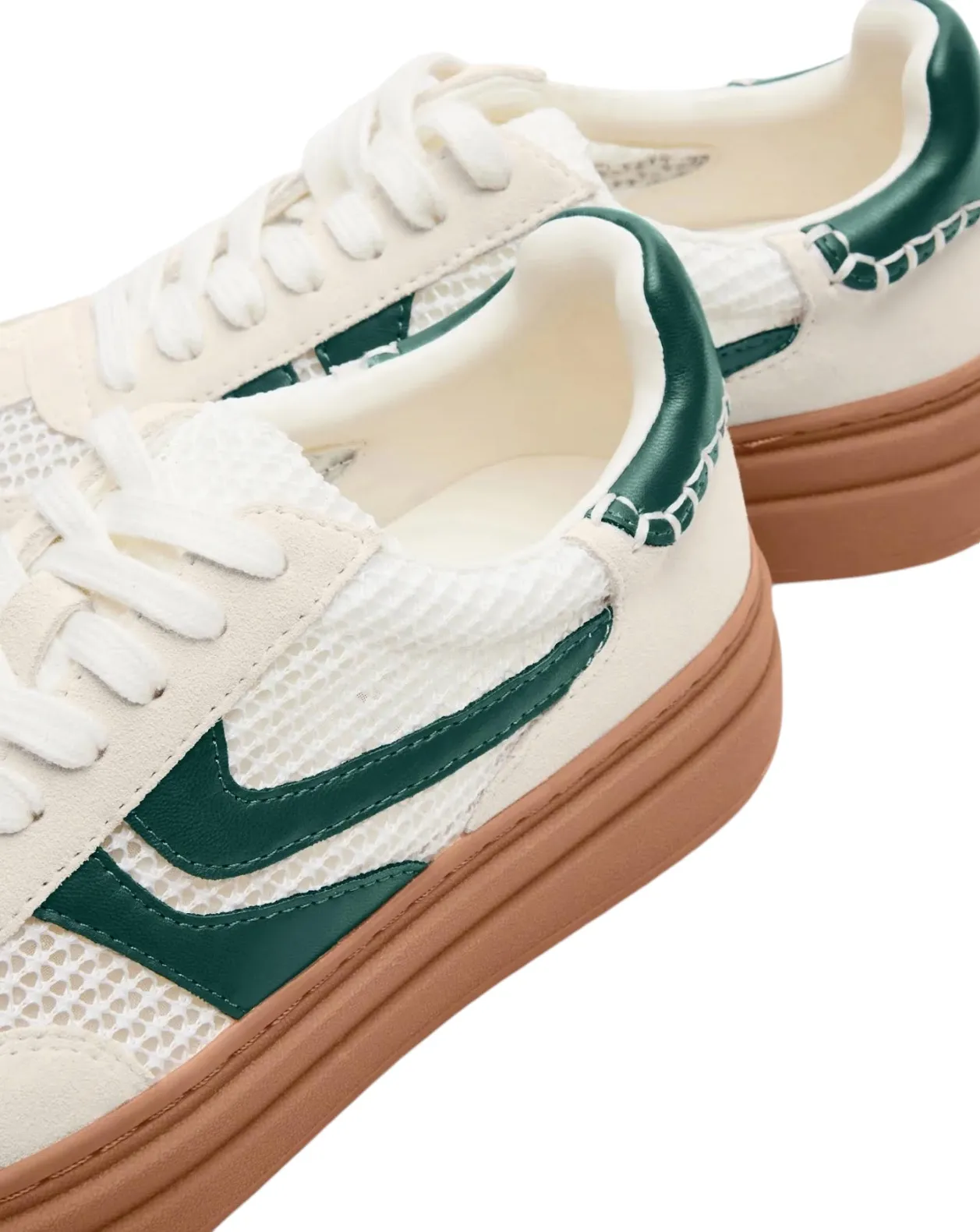 MADDEN GIRL DODGE SNEAKER GREEN & WHITE