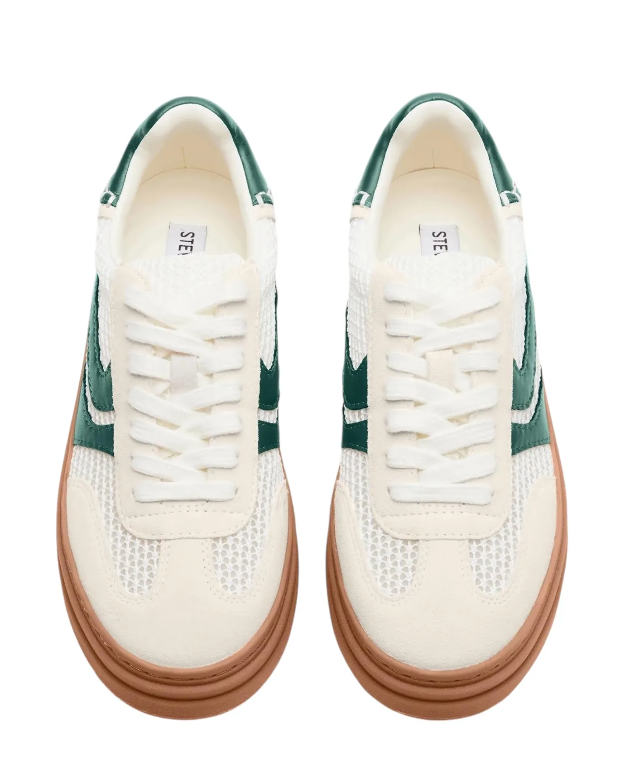 MADDEN GIRL DODGE SNEAKER GREEN & WHITE