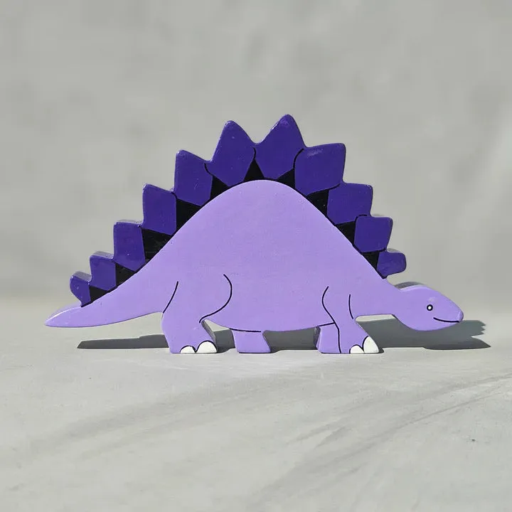 Magnetic Wooden Stegosaurus