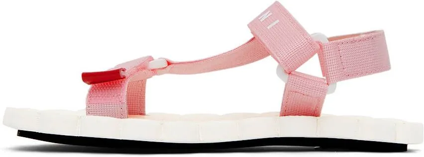 Marni Kids Pink Trekking Sandals