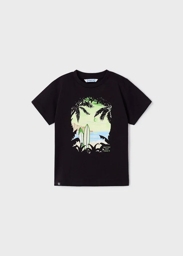 Mayoral S/s t-shirt for boy - Black