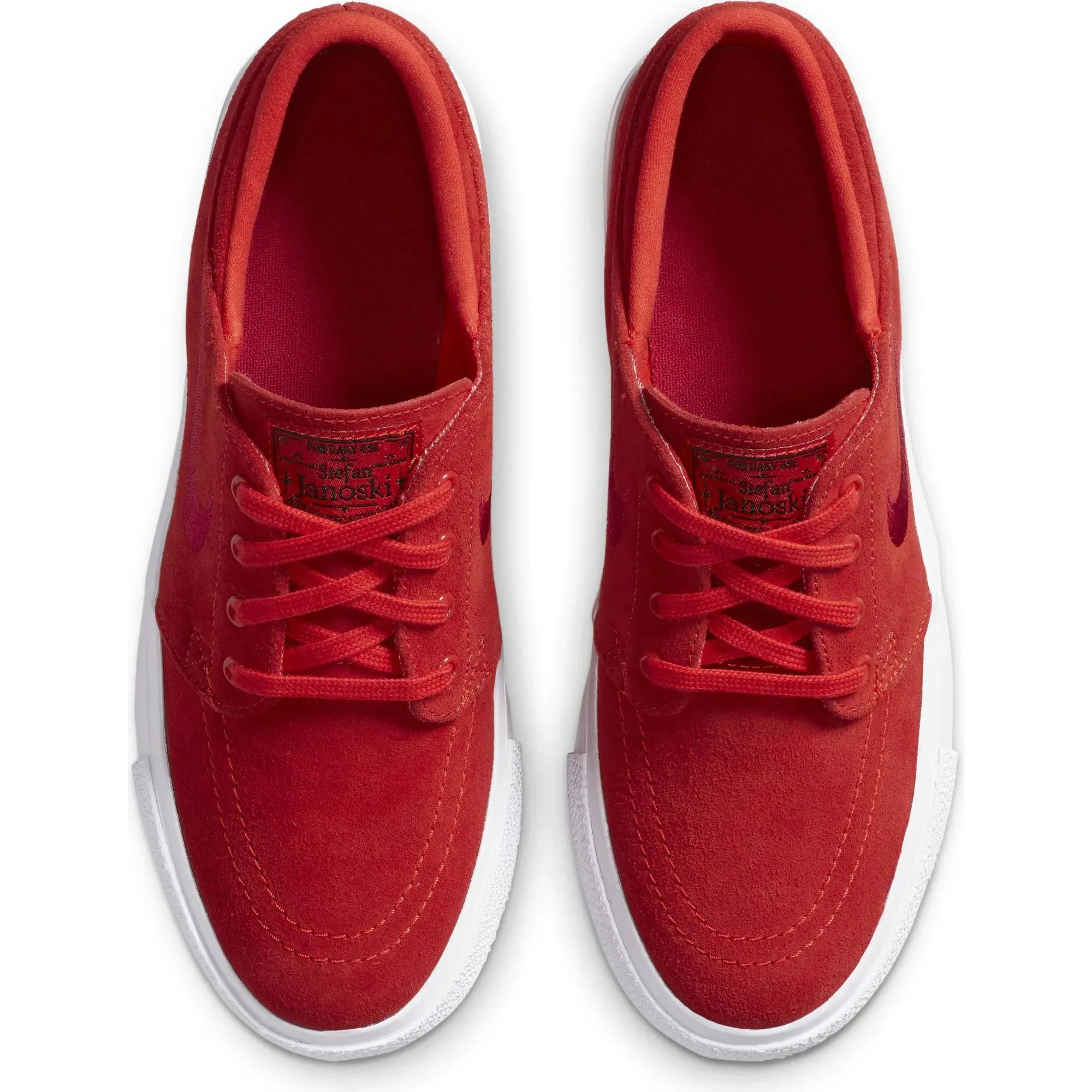 Nike SB Stefan Janoski (GS) Kids Skate Shoes - Chile Red/Cardinal Red-Chile Red-White