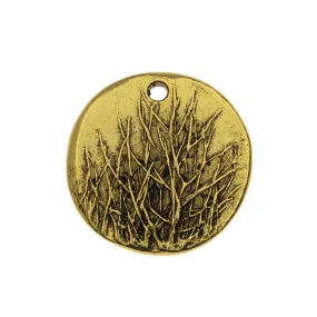 Nunn Design Charm, Rocky Mountain 20mm, Antiqued Gold (1 Piece)