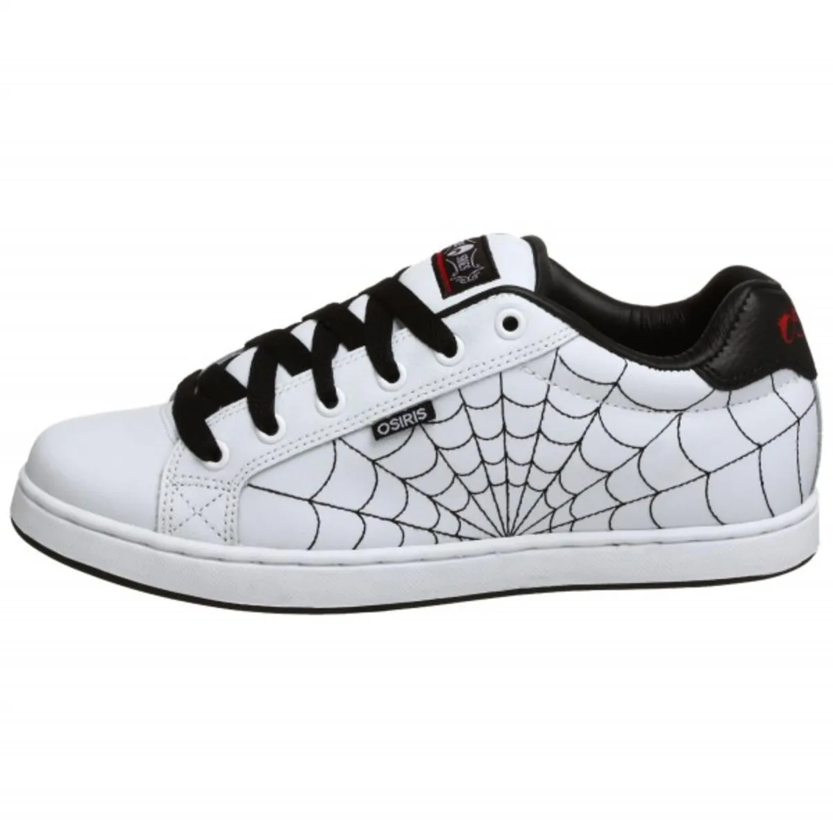 Osiris Troma II Skate Shoes Kids White / Black / Red Webs