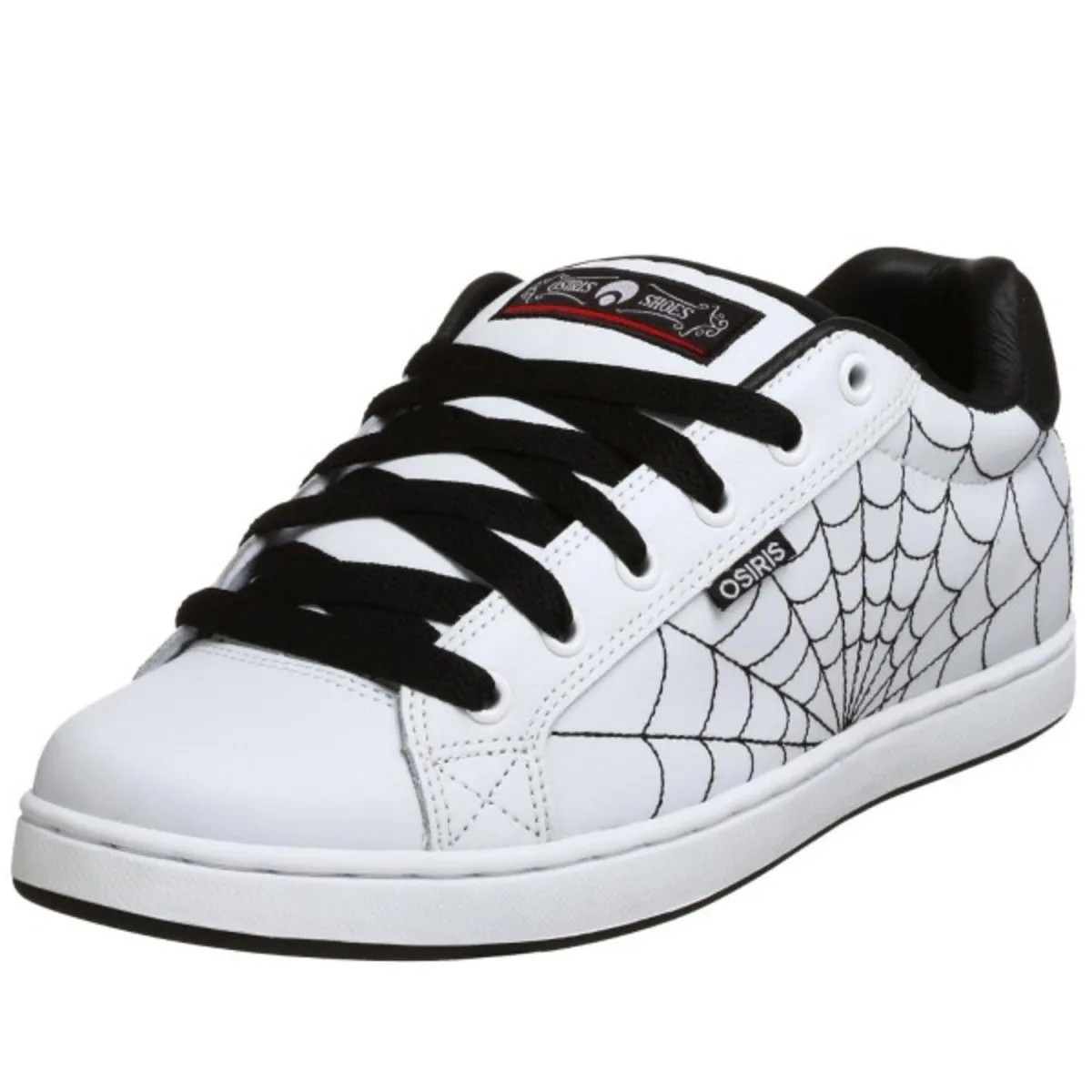 Osiris Troma II Skate Shoes Kids White / Black / Red Webs