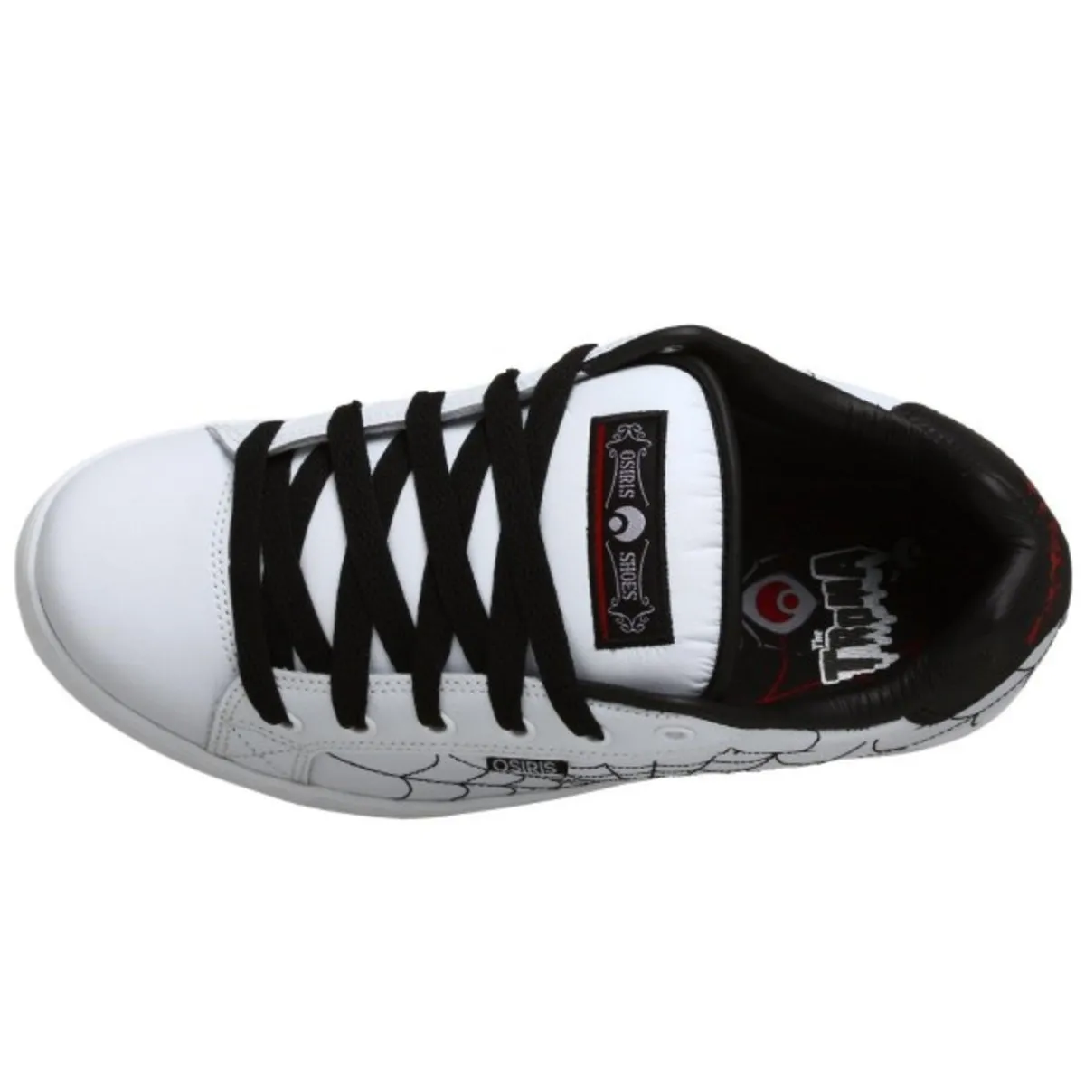 Osiris Troma II Skate Shoes Kids White / Black / Red Webs