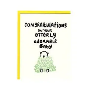 Otterly Adorable Baby Card