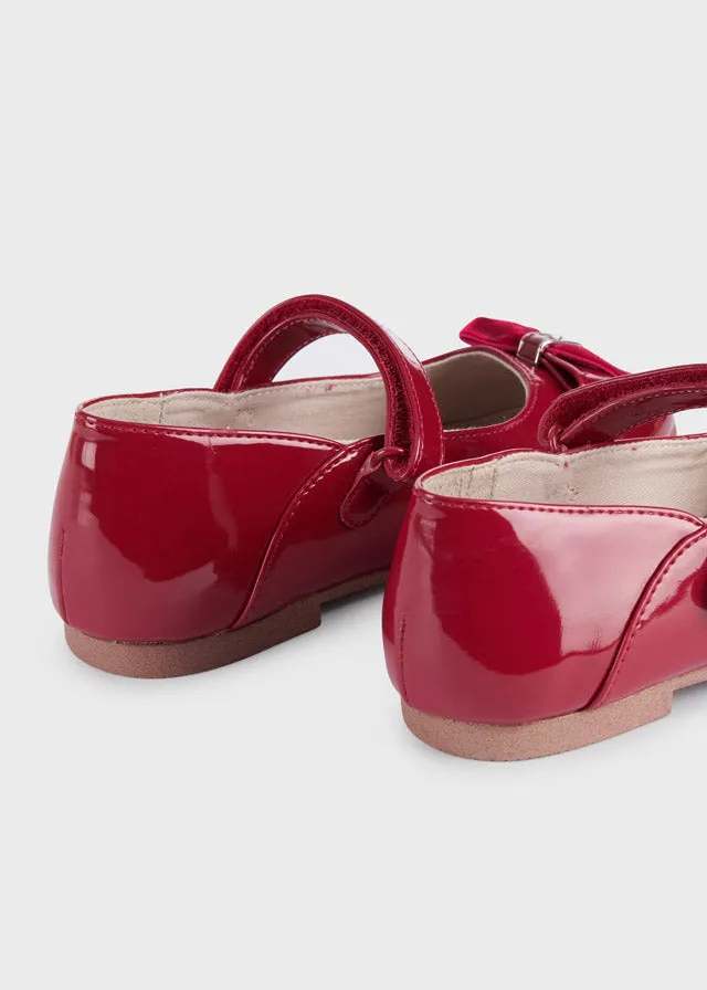 Patent leather mary jane for girl - Red