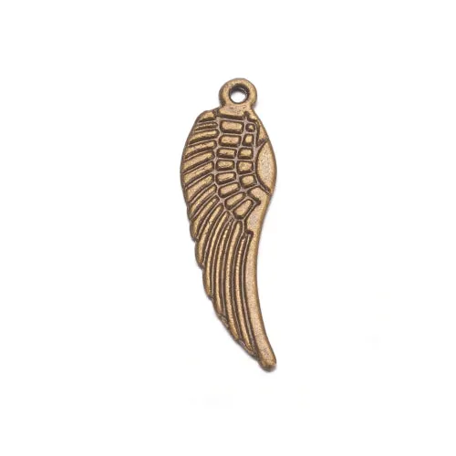 Pendants, Tibetan Style, Angel Wing, Double-Sided, Antique Bronze, Alloy, 30mm