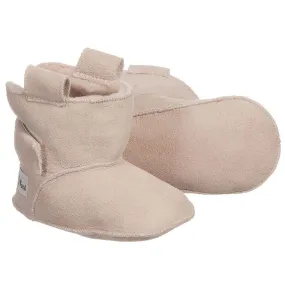 Pink Sheepskin Pre-Walker Baby Boots