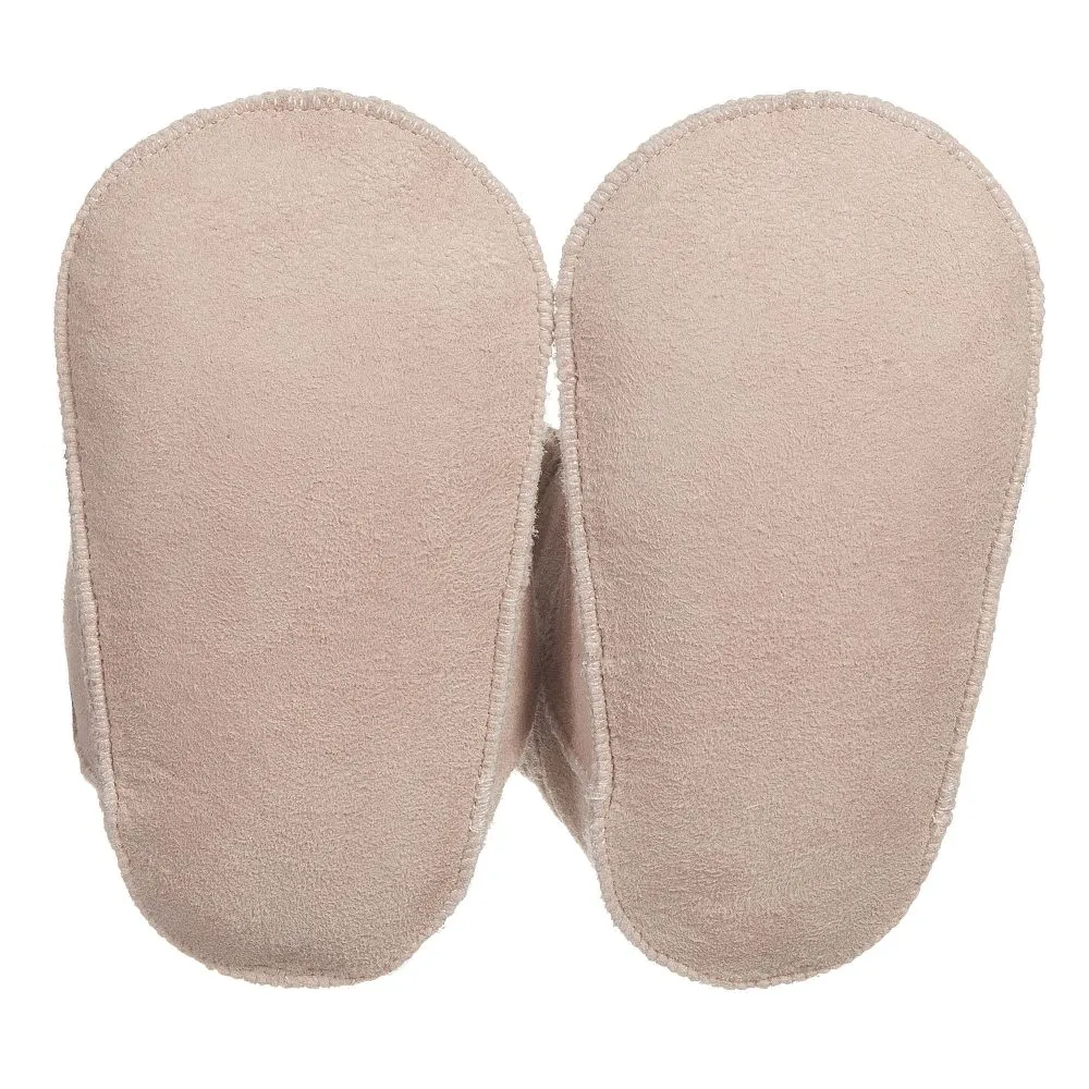 Pink Sheepskin Pre-Walker Baby Boots