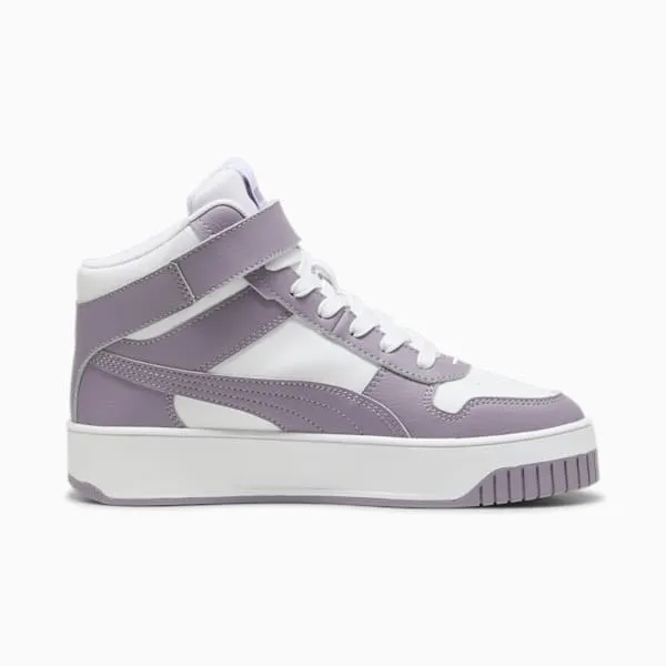 Puma 39233703 Womens Carina Street Mid Shoes White Plum