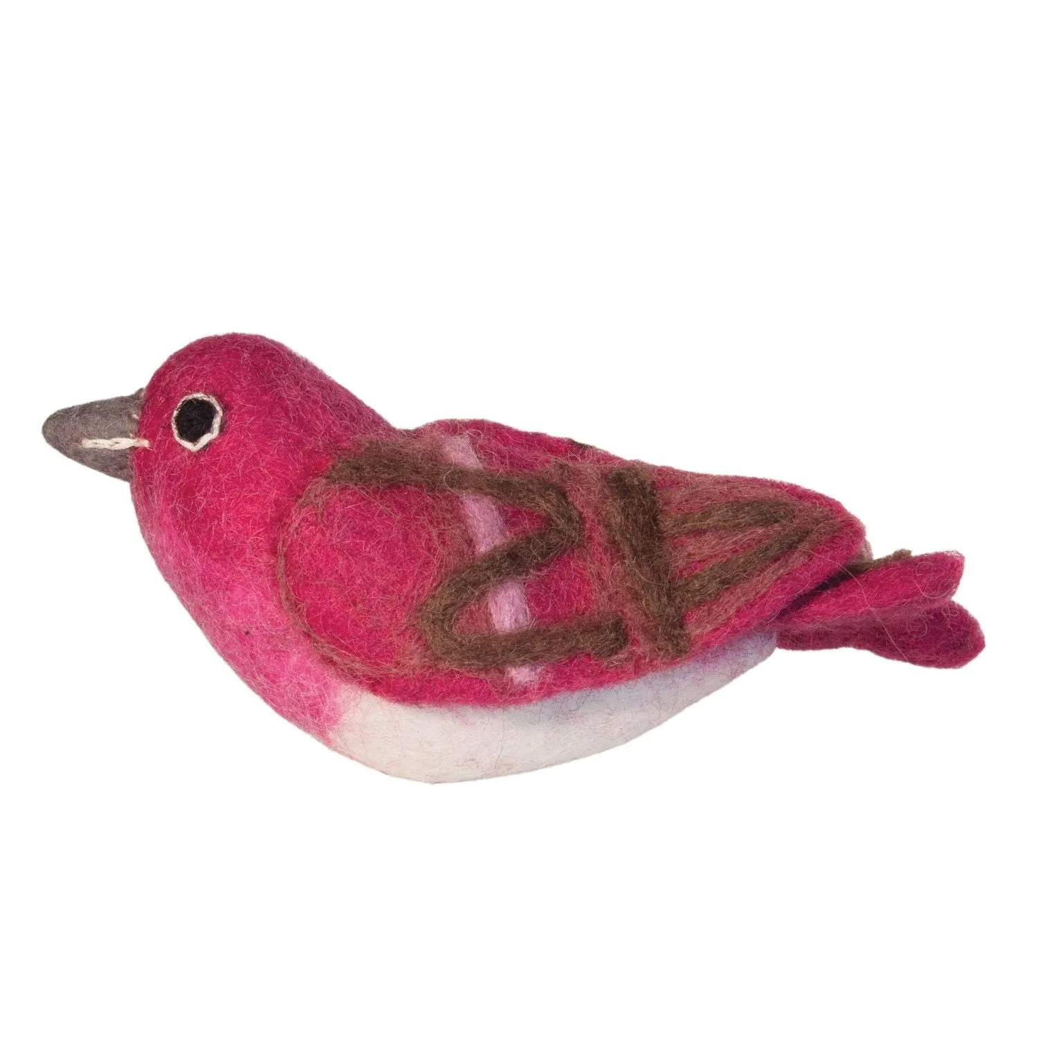 Purple Finch Felt Ornament