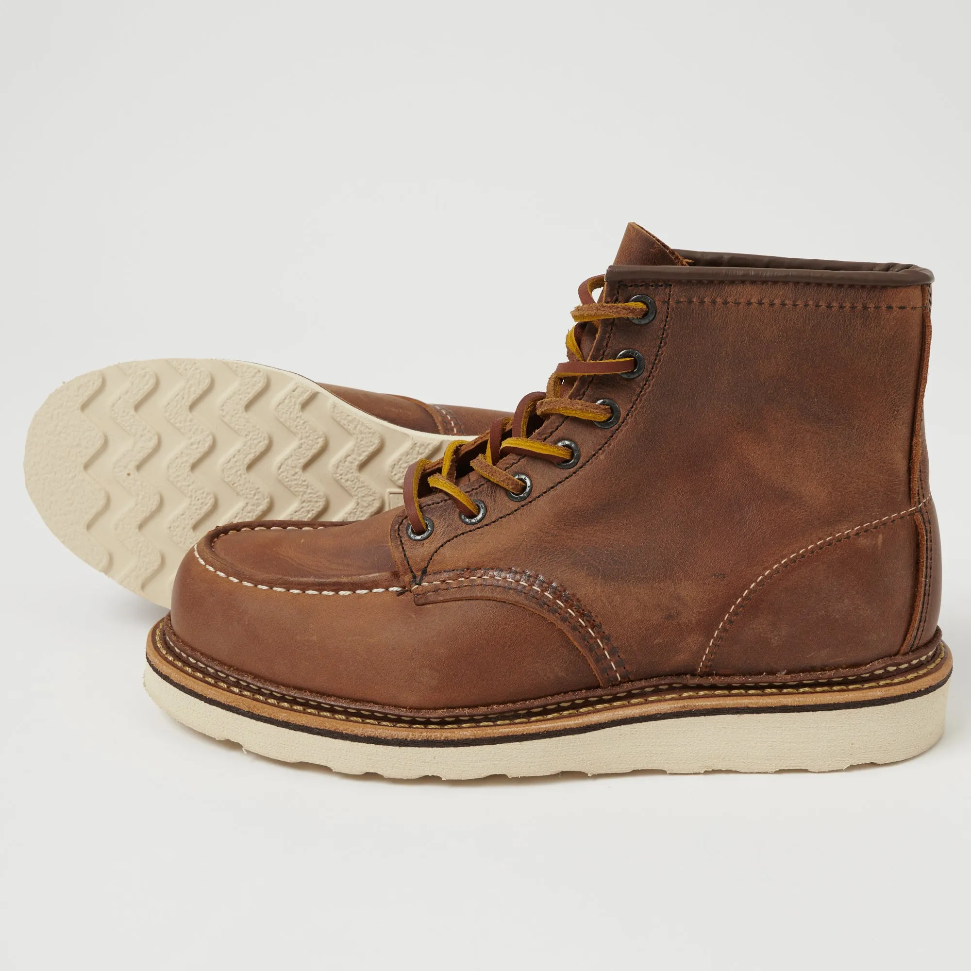 Red Wing 1907 6 Classic Moc Toe Boots - Copper Rough & Tough