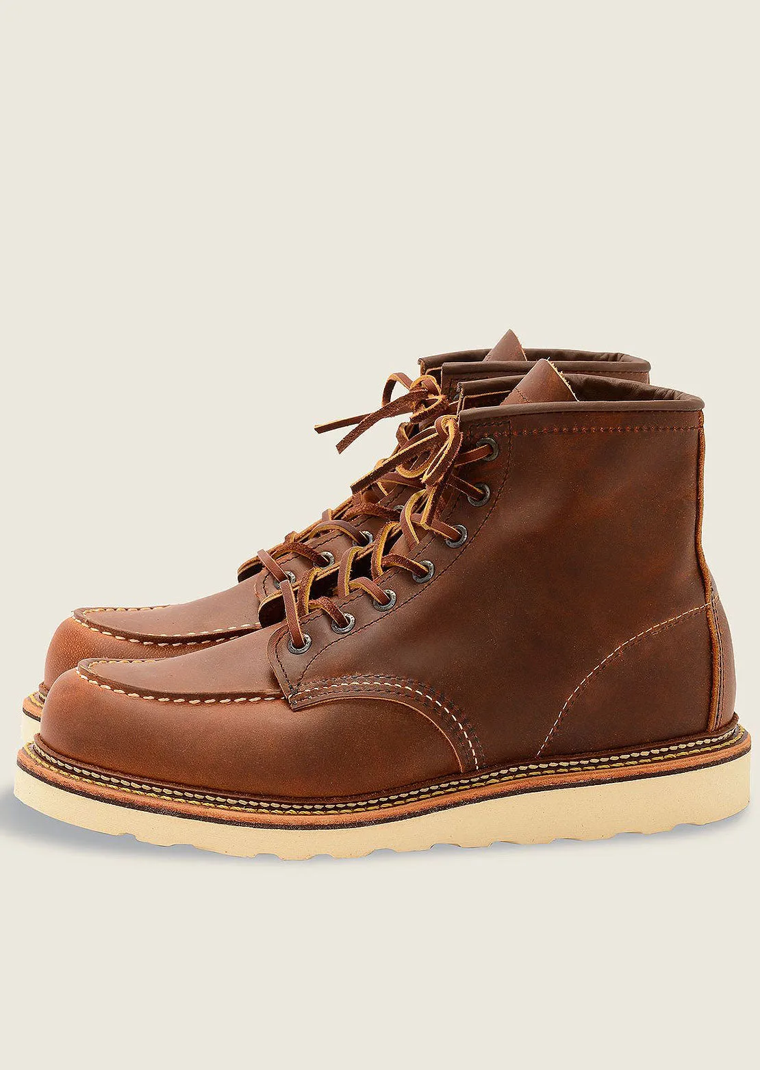 Redwing Men's 6 Classic Moc Boots with Footbed