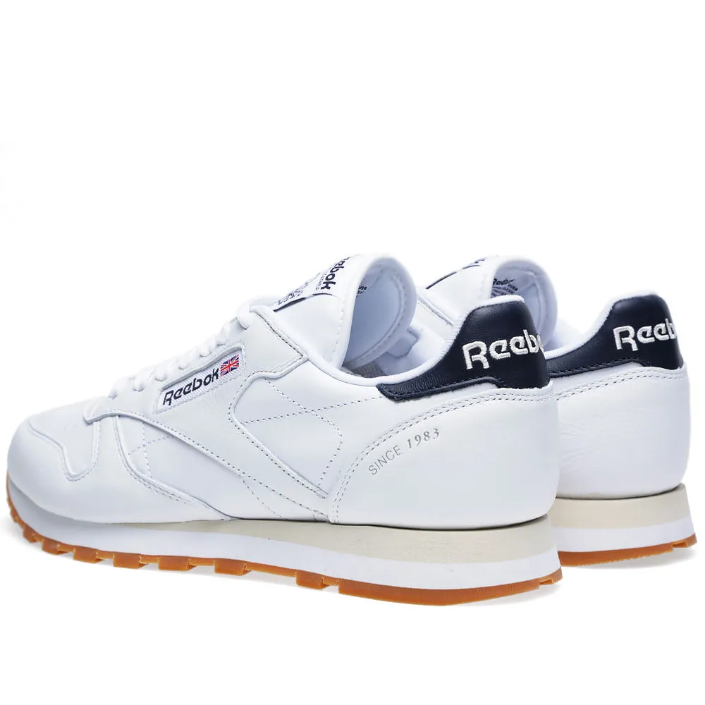 Reebok Classic LeatherWhite, Navy & Gum