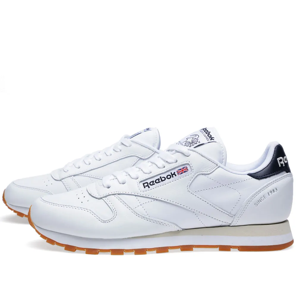 Reebok Classic LeatherWhite, Navy & Gum