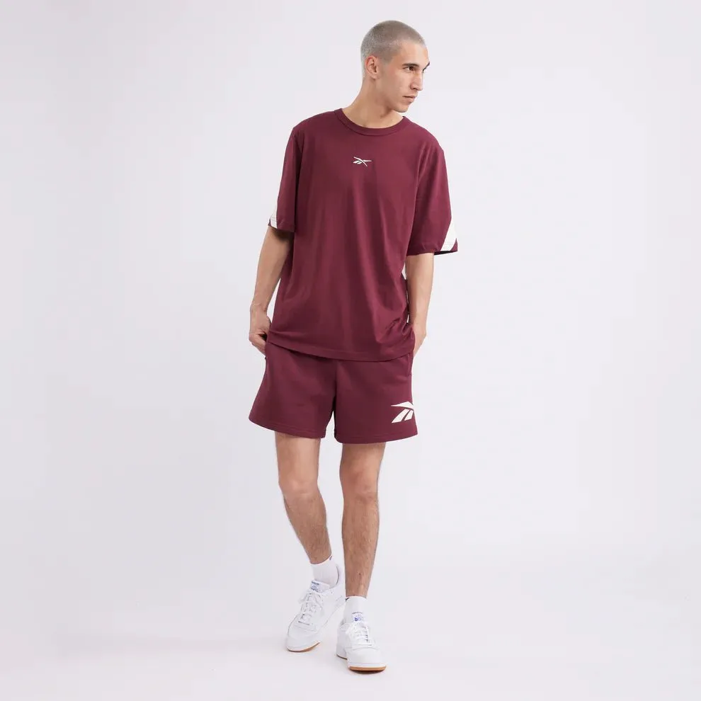 REEBOK MEN'S BRAND PROUD BURGENDY TEE