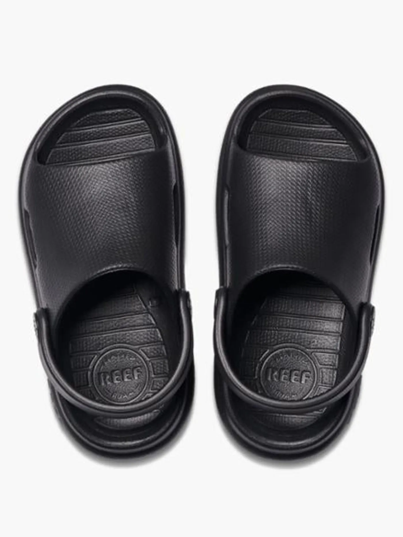 Rio Slide Black Sandals (Little Kids)