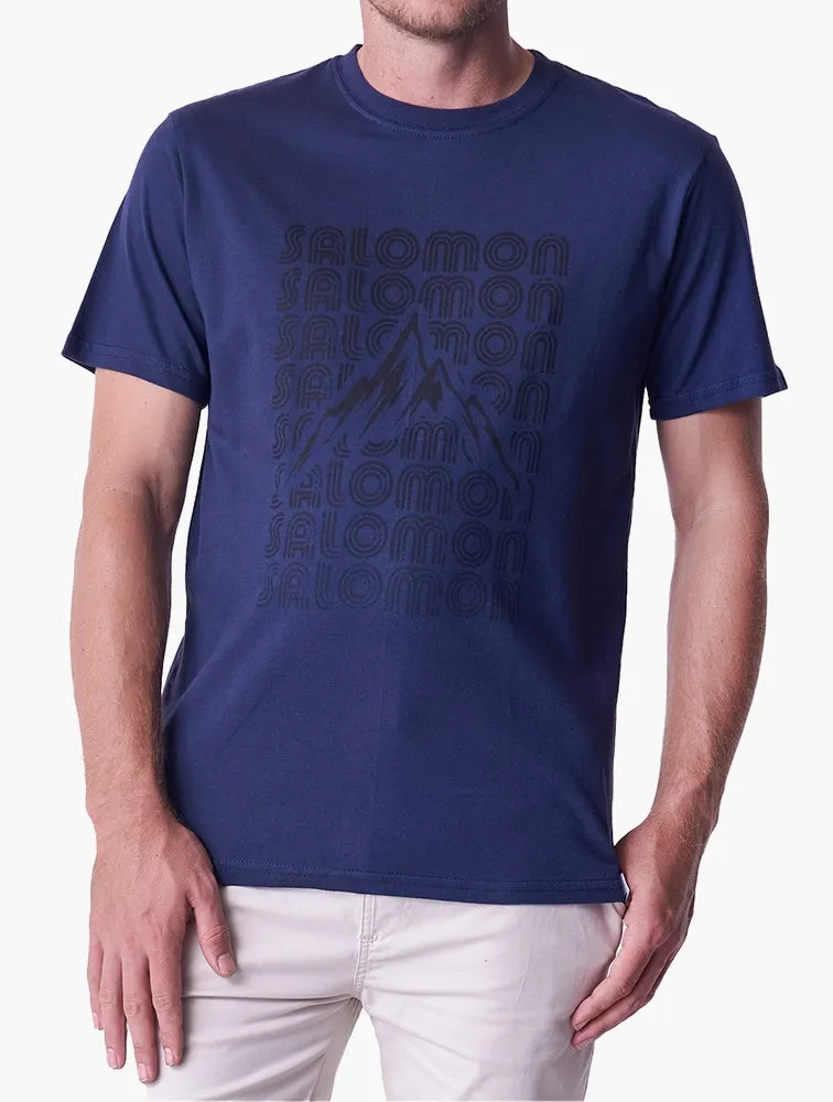 Salomon Sml8104 Faded Ss Tee M  Indigo