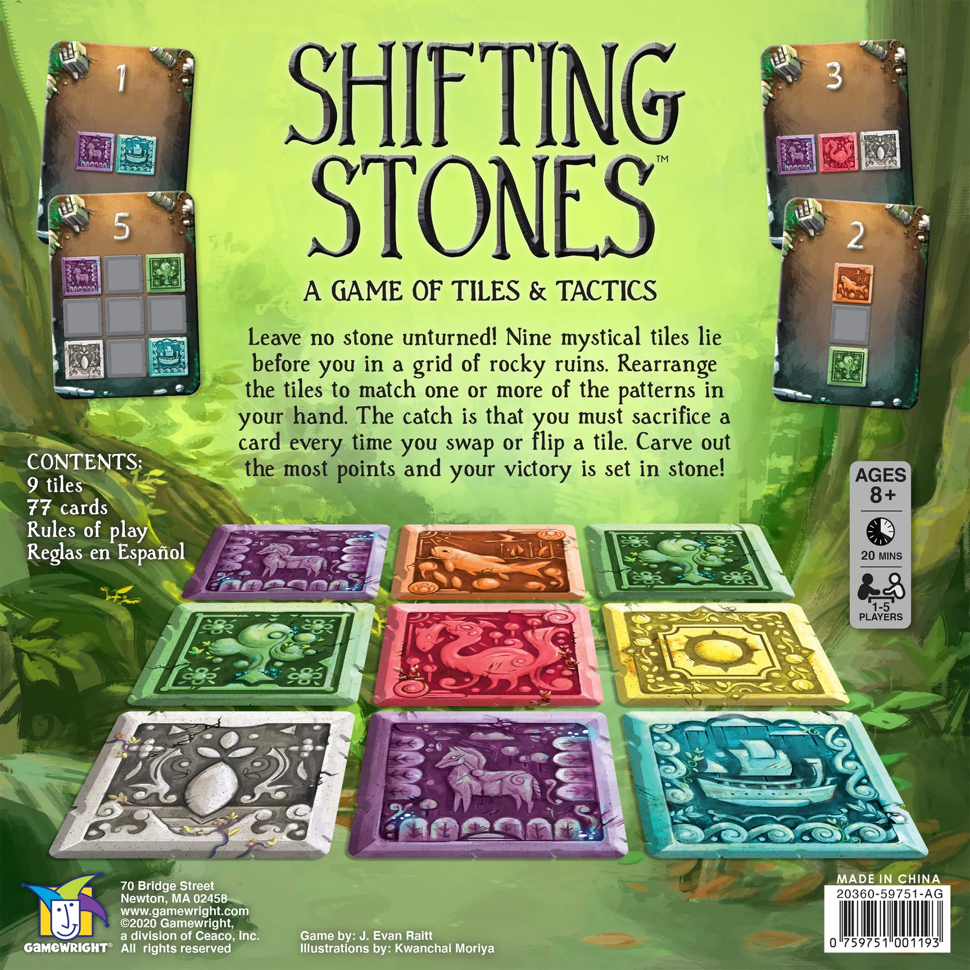 Shifting Stones: A Game of Tiles & Tactics (Ages 8+)