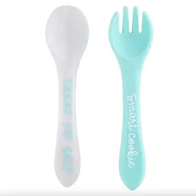 Silicone Spoon + Fork Set