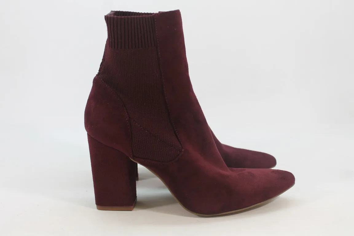 Steve Madden Rosalie Women's Wine Boots 6M(ZAP12096)