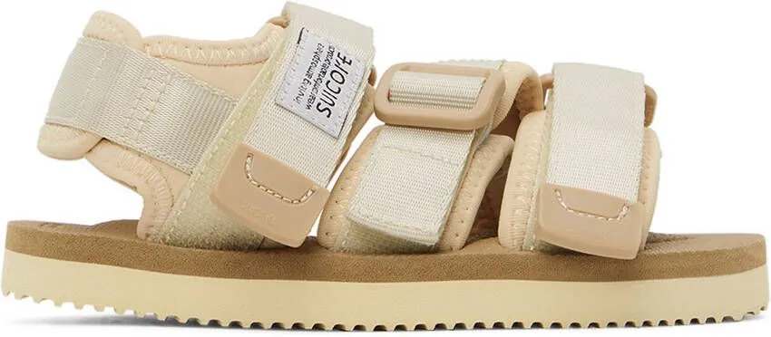 Suicoke Kids Beige Kisee Sandals