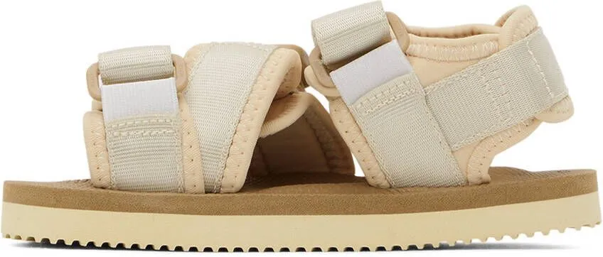 Suicoke Kids Beige Kisee Sandals