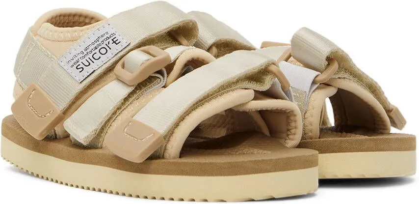 Suicoke Kids Beige Kisee Sandals