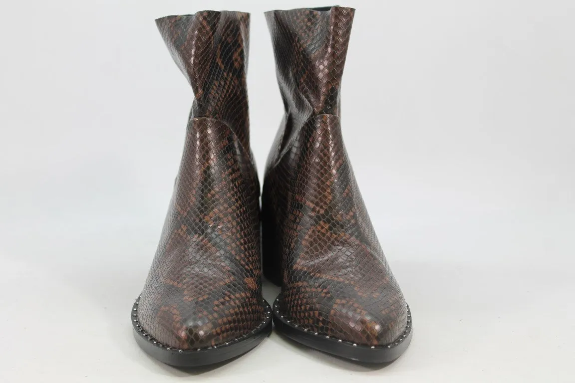 Treasure & Bond Farrah Women's Snake Brown Boots 7.5M(ZAP13171)