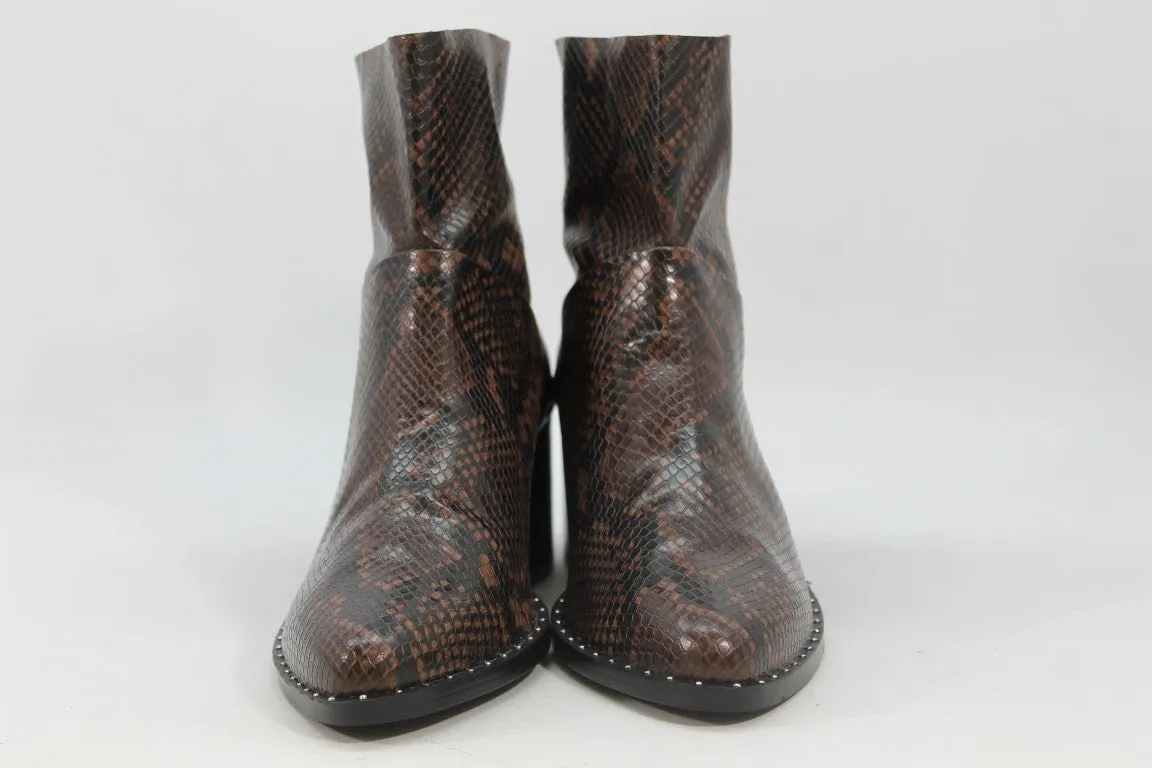 Treasure & Bond Farrah Women's Snake Print Brown Boots 9M(ZAP12921)