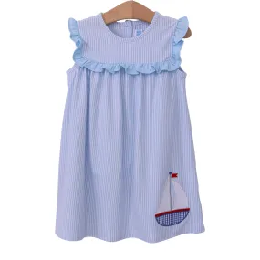 Trotter Street Kids - Sailboat Ruffle Dress