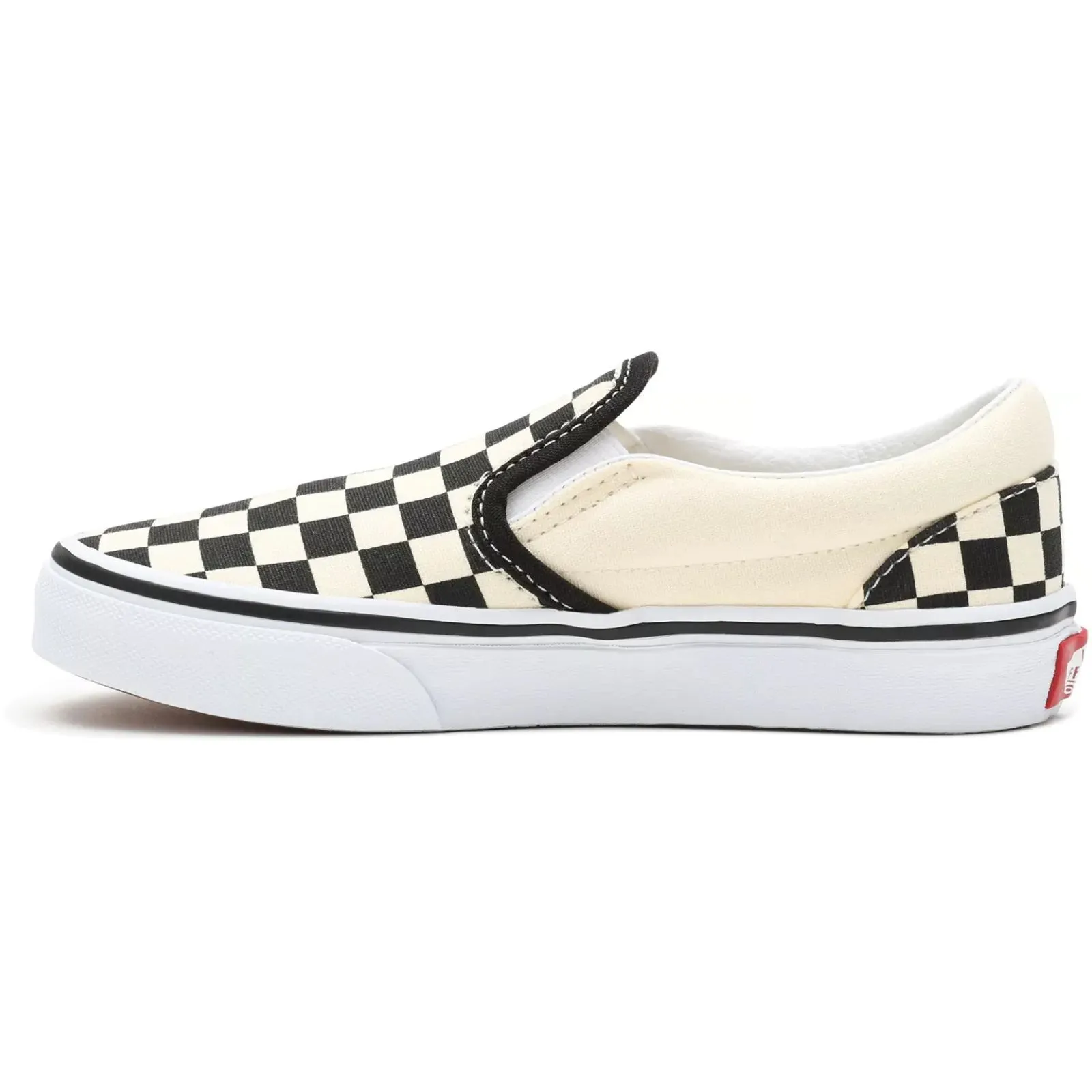 Vans Classic Slip-On Kids (Checkerboard) Skate Shoes - Delphinium Blue/True White