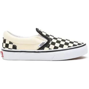 Vans Classic Slip-On Kids (Checkerboard) Skate Shoes - Delphinium Blue/True White