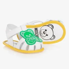 White Leather Baby Sandals