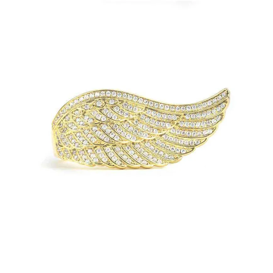 Women's Diamond Angel Wing Ring